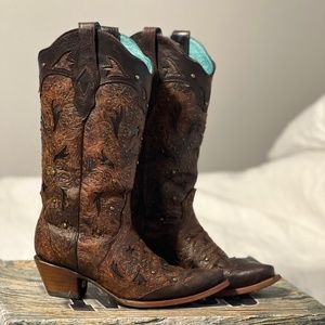 Corral Womens Brown Boots With Studs Size 8 BRAND NEW C3044